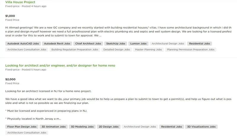 Online Freelance Jobs as a Side Hustle For Architects
