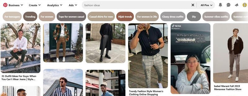 Fashion niche on Pinterest Affiliate Marketing