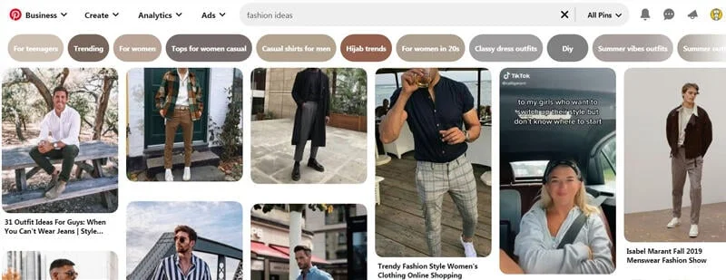 Fashion niche on Pinterest Affiliate Marketing