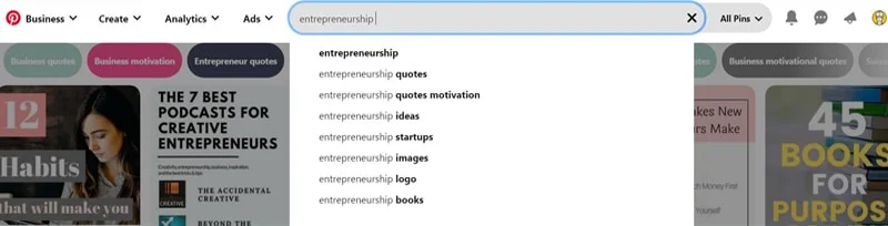 Entrepreneurship Niche for Affiliate Marketing on Pinterest